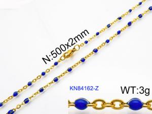 Staineless Steel Small Gold-plating Chain - KN84162-Z
