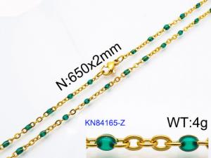 Staineless Steel Small Gold-plating Chain - KN84165-Z