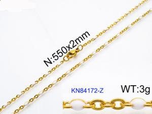 Staineless Steel Small Gold-plating Chain - KN84172-Z