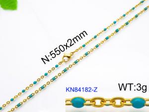 Staineless Steel Small Gold-plating Chain - KN84182-Z