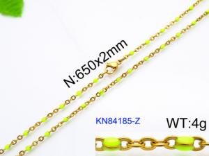 Staineless Steel Small Gold-plating Chain - KN84185-Z