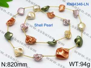 Shell Pearl Necklaces - KN84346-LN