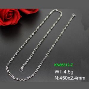 Stainless Steel Necklace - KN85512-Z