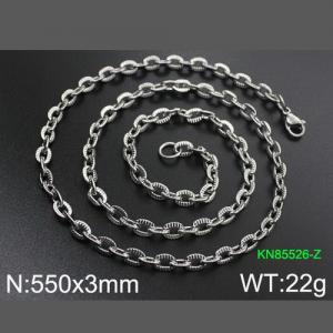 Stainless Steel Necklace - KN85526-Z