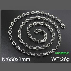 Stainless Steel Necklace - KN85528-Z
