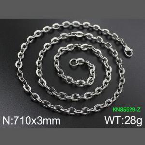 Stainless Steel Necklace - KN85529-Z