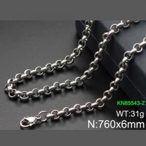 Stainless Steel Necklace - KN85543-Z