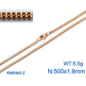 Staineless Steel Small Gold-plating Chain - KN85865-Z