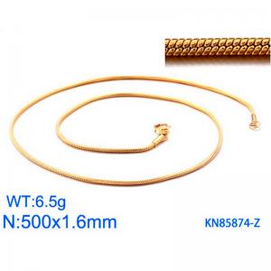 Staineless Steel Small Gold-plating Chain - KN85874-Z