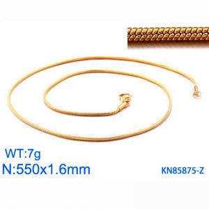 Staineless Steel Small Gold-plating Chain - KN85875-Z