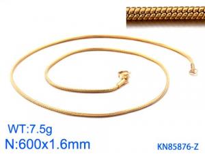 Staineless Steel Small Gold-plating Chain - KN85876-Z