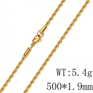Staineless Steel Small Gold-plating Chain - KN8654-D
