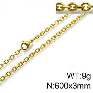 Staineless Steel Small Gold-plating Chain - KN87021-Z