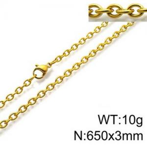 Staineless Steel Small Gold-plating Chain - KN87022-Z