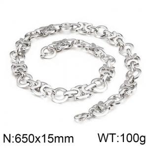 Stainless Steel Necklace - KN87242-Z