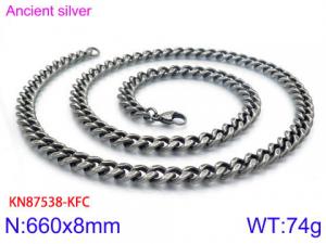 Stainless Steel Necklace - KN87538-KFC