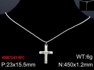 Stainless Steel Necklace - KN87543-KFC