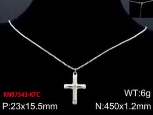 Stainless Steel Necklace - KN87543-KFC