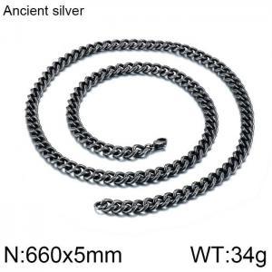 Stainless Steel Necklace - KN87638-KFC