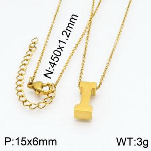 SS Gold-Plating Necklace - KN87933-K