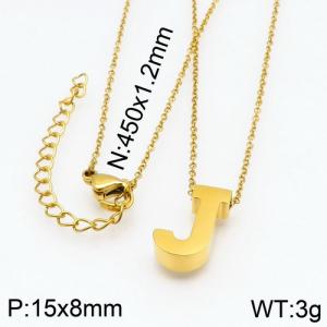 SS Gold-Plating Necklace - KN87934-K