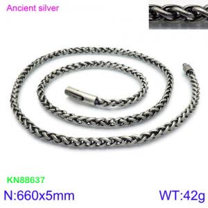 Stainless Steel Necklace - KN88637-KFC