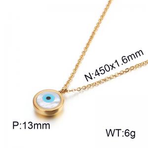 SS Gold-Plating Necklace - KN88713-K