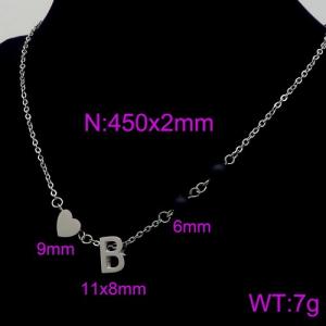 Letter Necklace - KN89672-Z