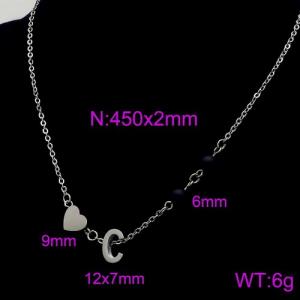 Letter Necklace - KN89673-Z