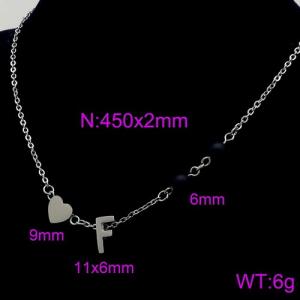 Letter Necklace - KN89676-Z