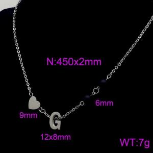 Letter Necklace - KN89677-Z