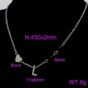 Letter Necklace - KN89682-Z