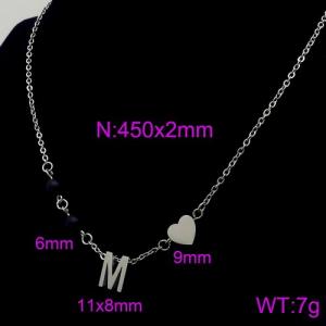 Letter Necklace - KN89683-Z