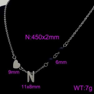 Letter Necklace - KN89684-Z