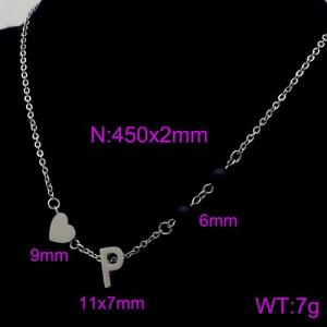 Letter Necklace - KN89686-Z