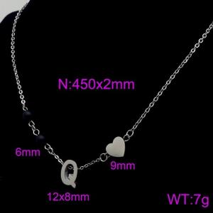 Letter Necklace - KN89687-Z