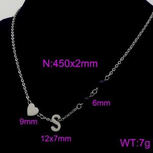 Letter Necklace - KN89689-Z