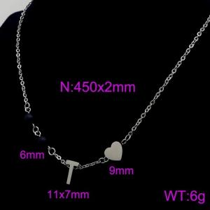 Letter Necklace - KN89690-Z