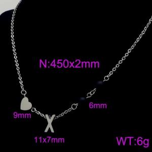 Letter Necklace - KN89694-Z