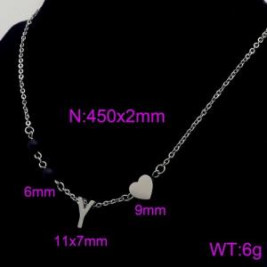 Letter Necklace - KN89695-Z