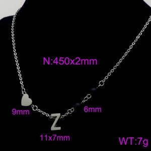 Letter Necklace - KN89696-Z