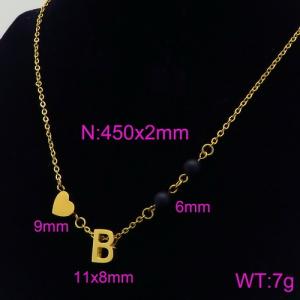 Letter Necklace - KN89698-Z