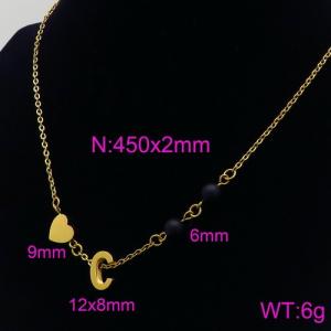 Letter Necklace - KN89699-Z