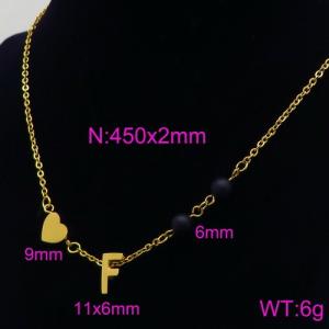 Letter Necklace - KN89702-Z