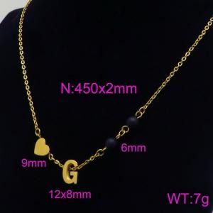 Letter Necklace - KN89703-Z