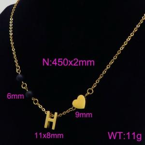 Letter Necklace - KN89704-Z