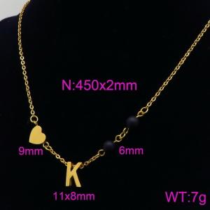 Letter Necklace - KN89707-Z