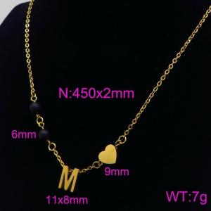 Letter Necklace - KN89709-Z