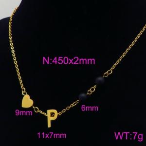 Letter Necklace - KN89712-Z