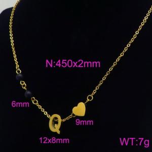 Letter Necklace - KN89713-Z